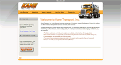 Desktop Screenshot of kanetransport.com